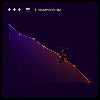 Revenue loss dashboard visual